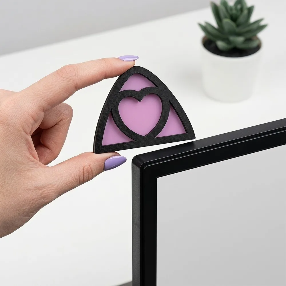 Cartoon Cat Ear Right Angle Ornament Bow Heart Door Corner Sign Wooden Star Home Decoration Switch