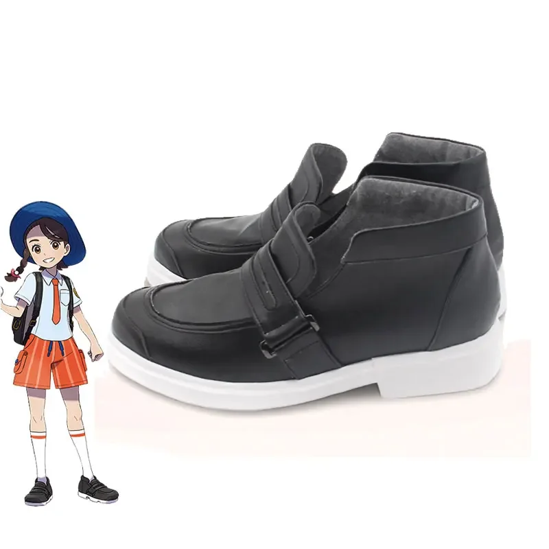 Florian juliana cosplay sapatos aoi haruto cosplay adereços sapatos de couro do plutônio botas de carnaval de halloween feito sob encomenda