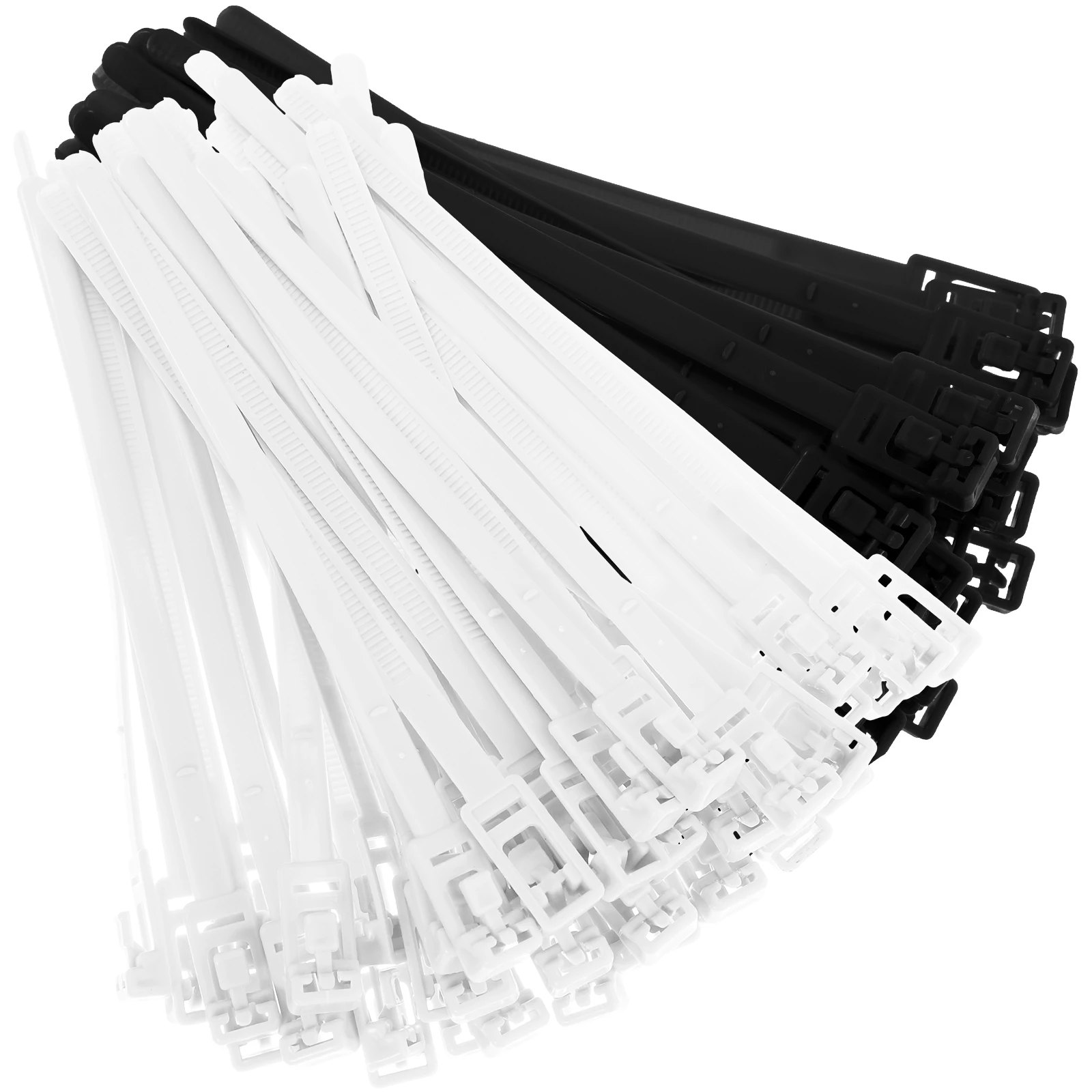 

100 Pcs Strap Cord Zip Ties Cable Multipurpose Management Color Plastic Wire Heavy Duty