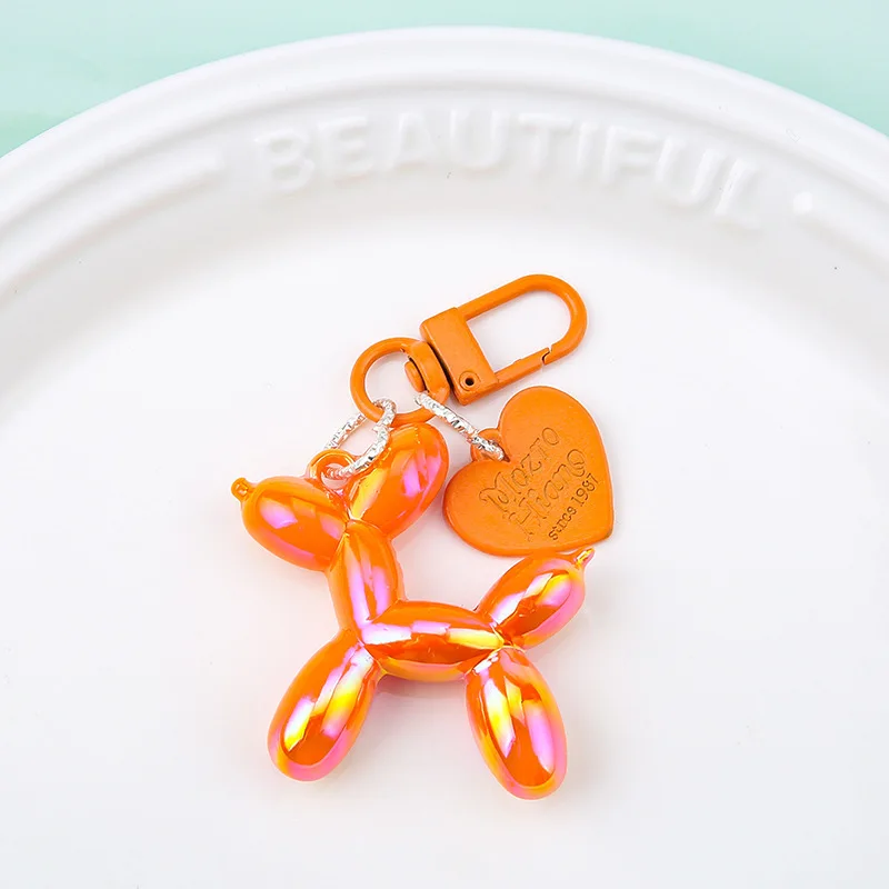 Entzückender Ballon-Hund-Schlüsselanhänger für Frauen, Y2k-Taschenanhänger, niedliche Welpen, Acryl, Tierliebhaber, Schlüsselanhänger, Freunde, Schlüsselanhänger, Geschenk – Detail 3