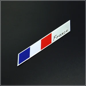 3D -Auto -Stil Aluminium Frankreich Flagge Emblem Aufkleber Aufkleber -Aufkleber -Zubehör für Peugeot Citroen Renault Car Style 12 Hauptverkäufe Peugeot Emblem - №3