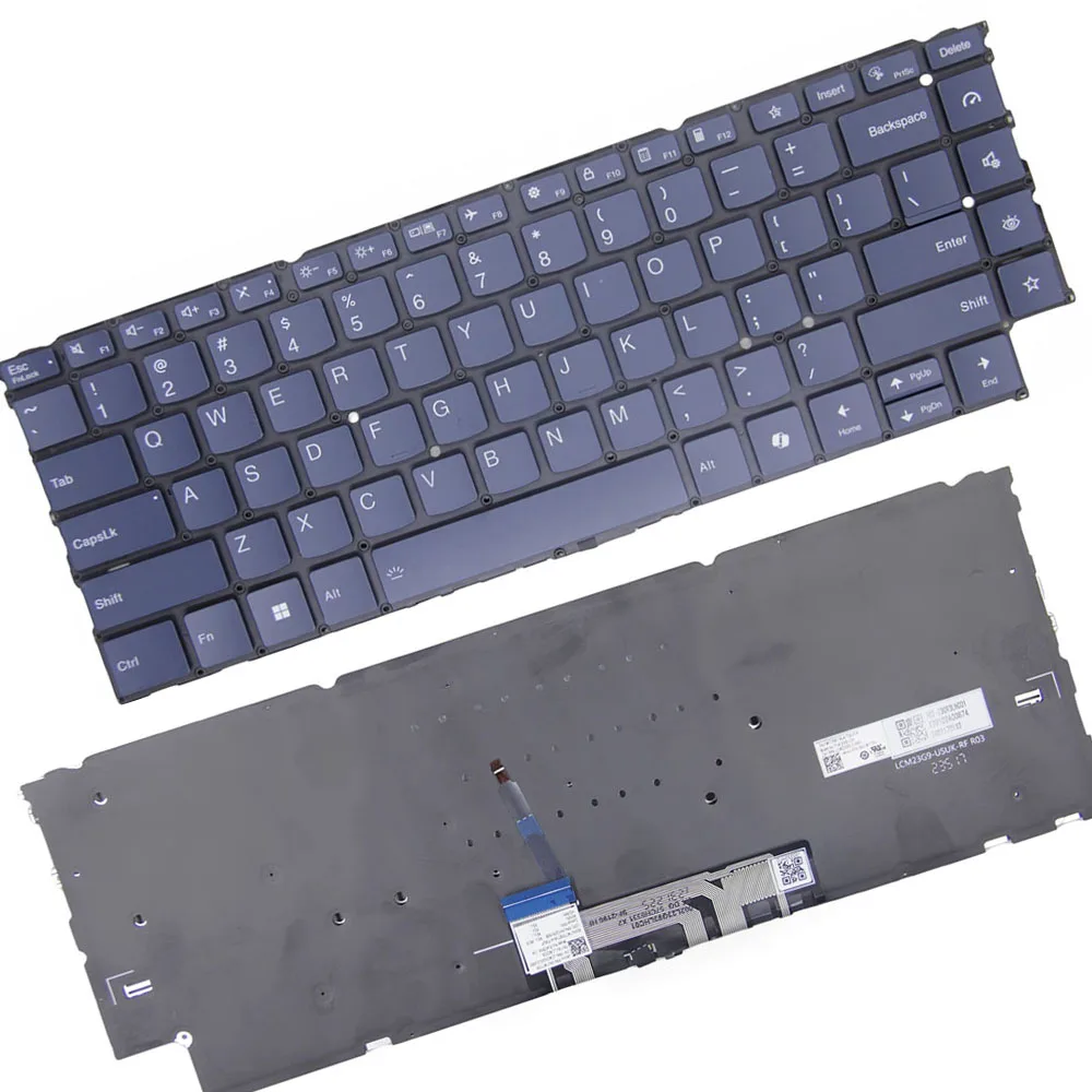 

Клавиатура для ноутбука Lenovo Yoga 9 2-в-1 14ILL10 83LC, английская, американская, с синей подсветкой, новая