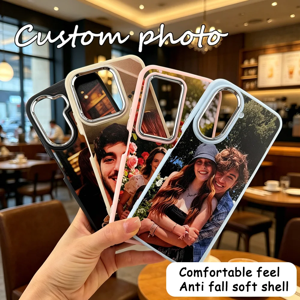 Customized Photo of Plated lens frame color phone case for Xiaomi Redmi A7pro/A5/A4/A3/A2/A1/Redmi 15/15c/14C&14R/13/12/11/10/9 view 2