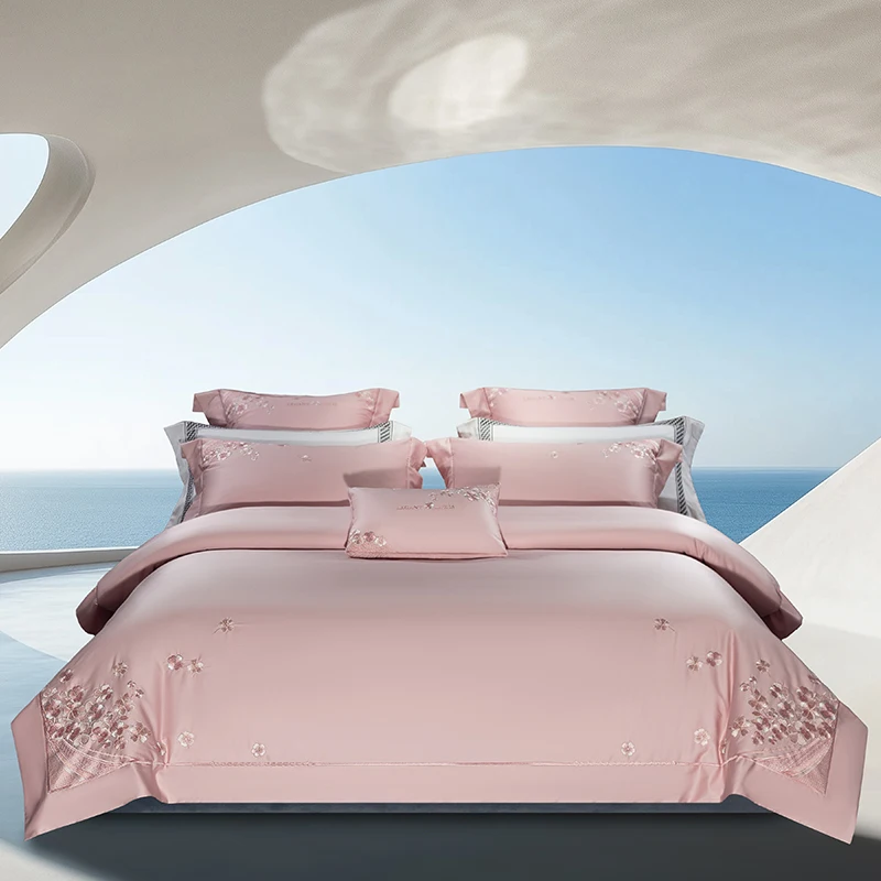 2025 Spring New Long staple Cotton Embroidery Bedding Set