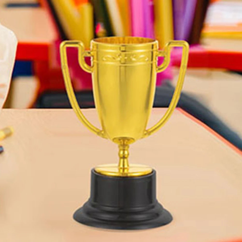 

12 Pcs Trophy Awards Celebration Competition Ceremony Trophy Cup Kindergarten School Decor Bright Color Realistic Design