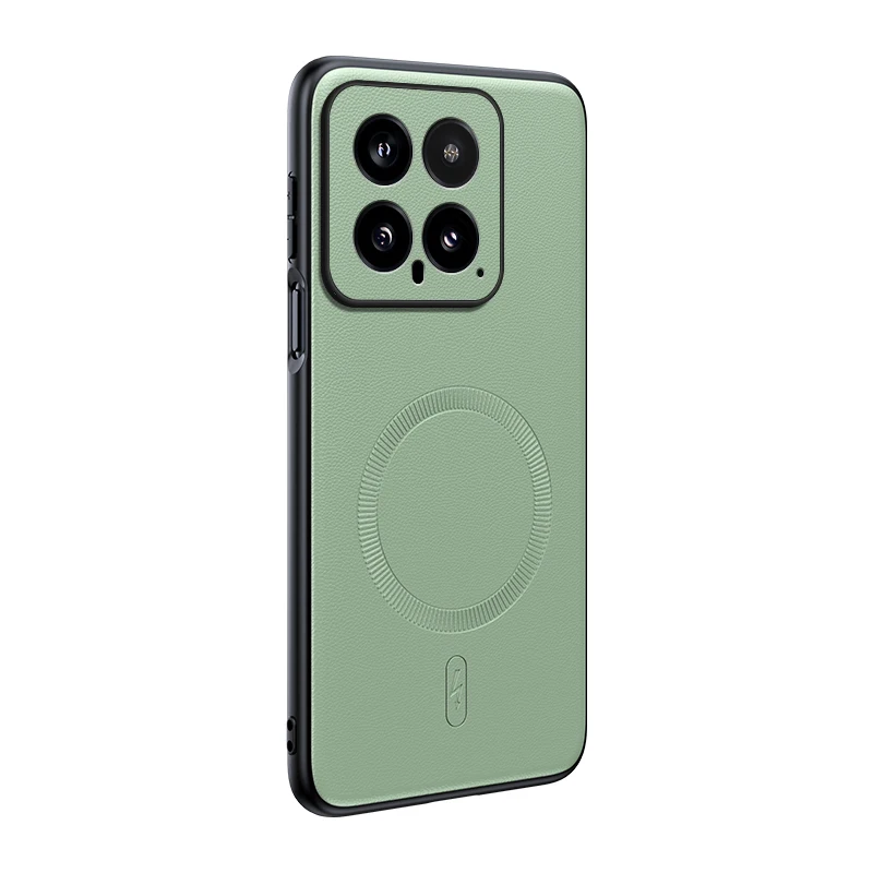 Für Xiaomi 14 Hülle Magnetische Leder-Schutzhülle Für Xiaomi 14 Hochwertige Anti-Fingerabdruck Rutschfeste PC+TPU – Detail 3