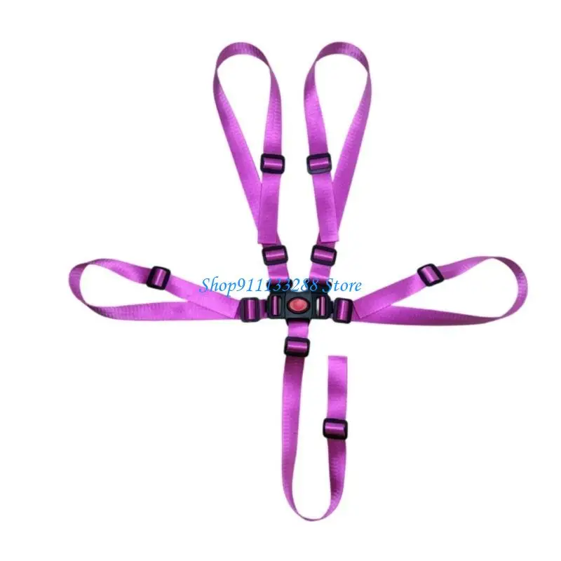 

G88D Удобный ремень безопасности для младенцев с 5-точечной конструкцией для фиксации детских стульчиков, колясок и стульчиков