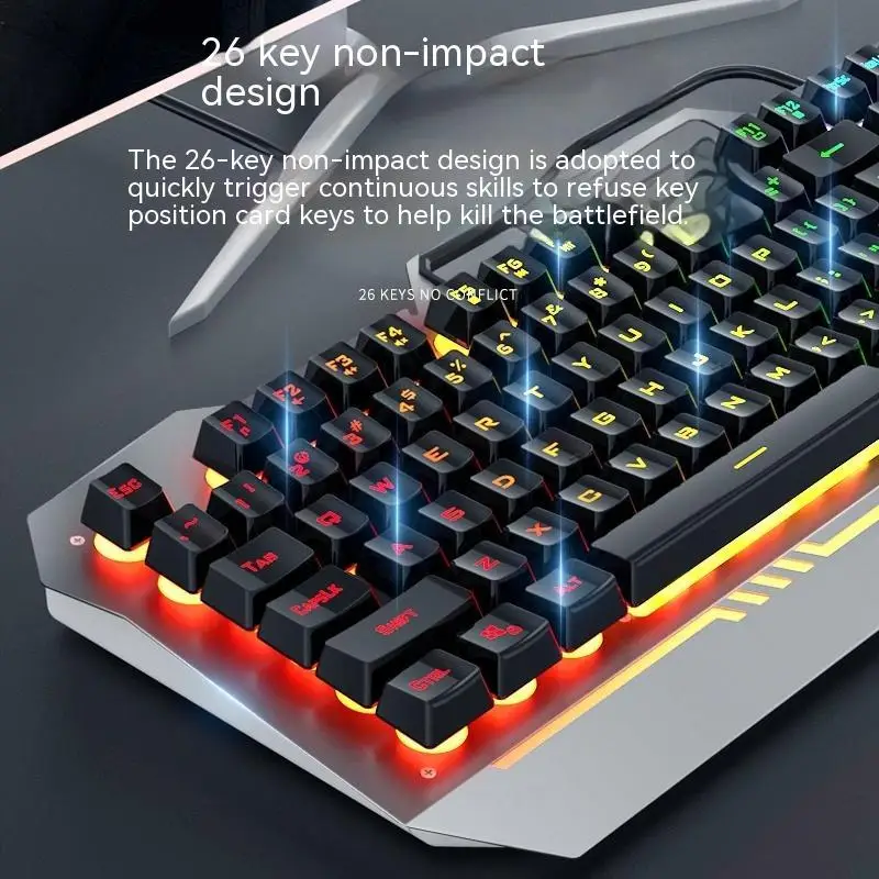 Aula/f3010 Mechanical Feel Keyboard Gaming Esports Peripherals Desktop Computer Laptop Dedicated Wired Keyboard Boy Desktop Gift