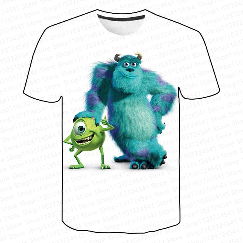 Monster Inc HD Graphic Casual 3D Printed Tshirts Kids Tops 2024 Summer Girls/Boys Cosplay Clothing Personalized Graphic Printing