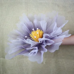 60CM Window Decoration Artificial Yarn Flower Wedding Decoration Outdoor Activity Decoration Silk Screen Peony Large Silk Flower
