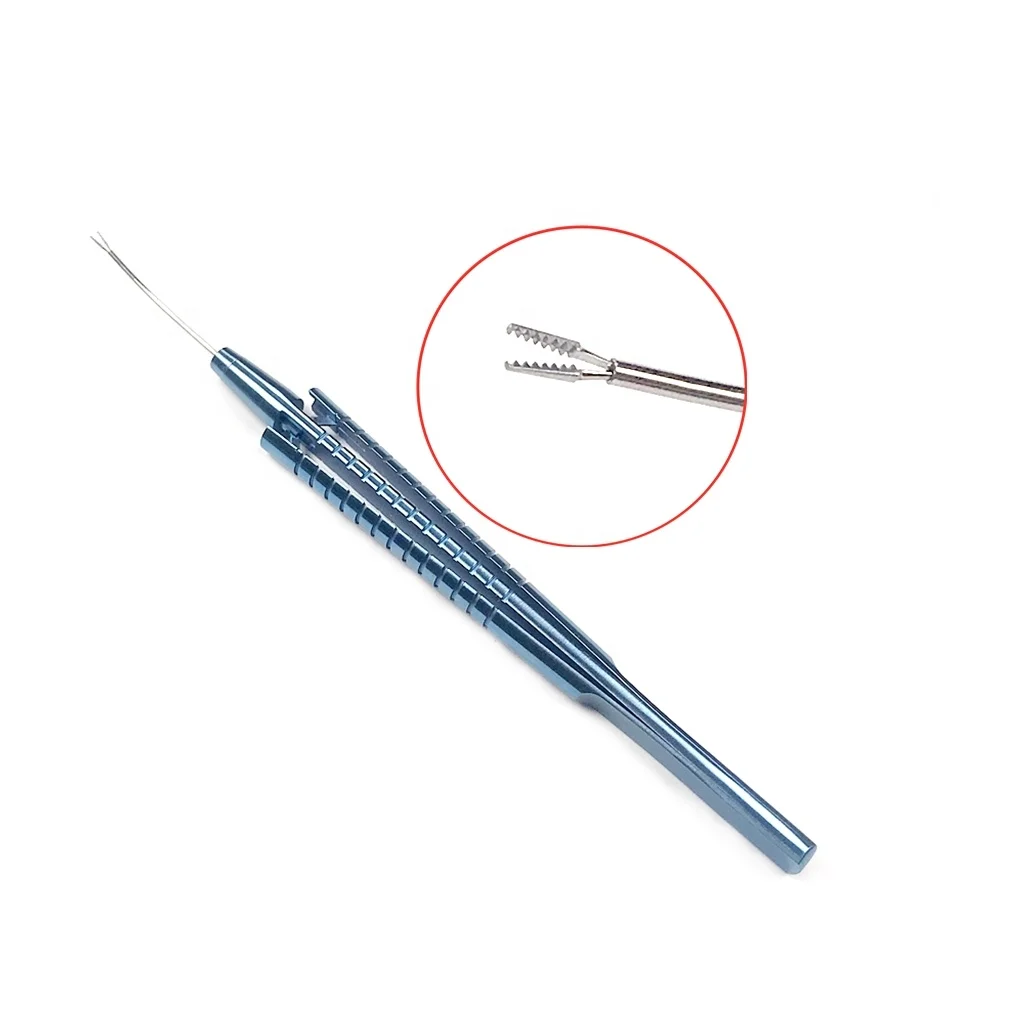 Titanium Ophthalmic Surgical Instruments Crocodiles Forceps Vitreoretinal Forceps Ophthalmic Microsurgical Instruments