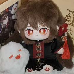 20cm Gra Genshin-Impact Hu Tao Pluszaki Model Zabawki Figurki Kawaii Cosplay Anime Miękkie pluszowe ciało lalki ze szkieletem Prezent z kreskówki