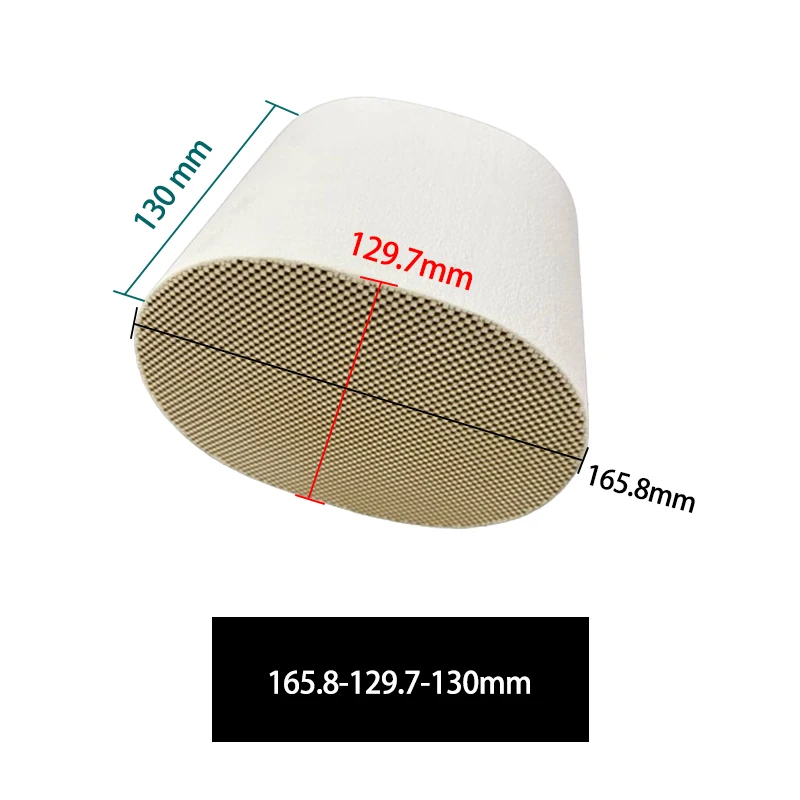 

Exhaust system DPF 165.8*129.8*130mm Ceramic honeycomb Diesel particulate filter For Diesel Car exhaust gas cleaning
