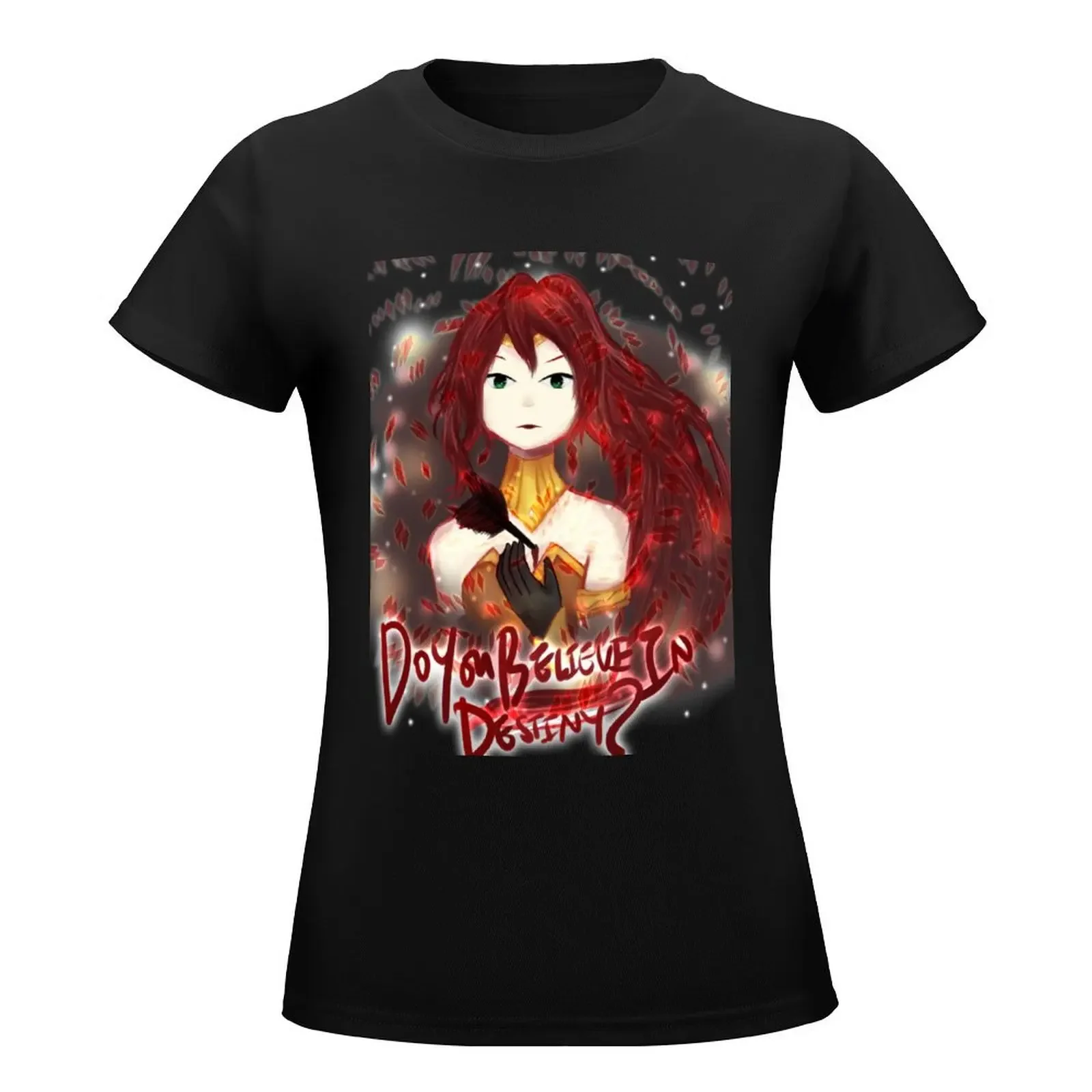 Pyrrha Nikos - Do you believe in destiny? T-Shirt summer tops Aesthetic clothing summer clothes luxury designer clothing Women