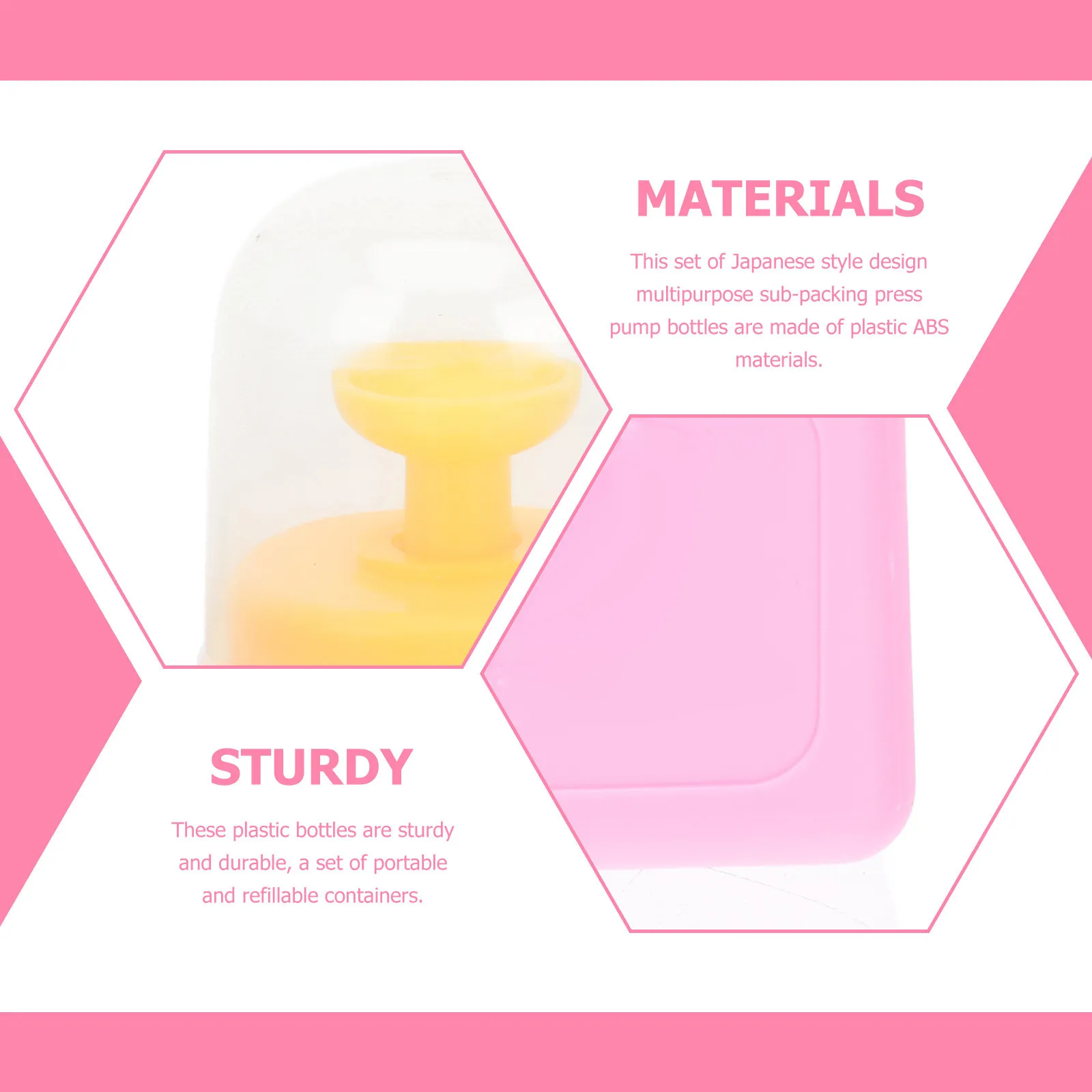 1Pcs Nail Polish Remover Press Bottle Japanese Style Large Capacity Refillable Plastic Manicure Bottle Portable Travel Liquid view 2