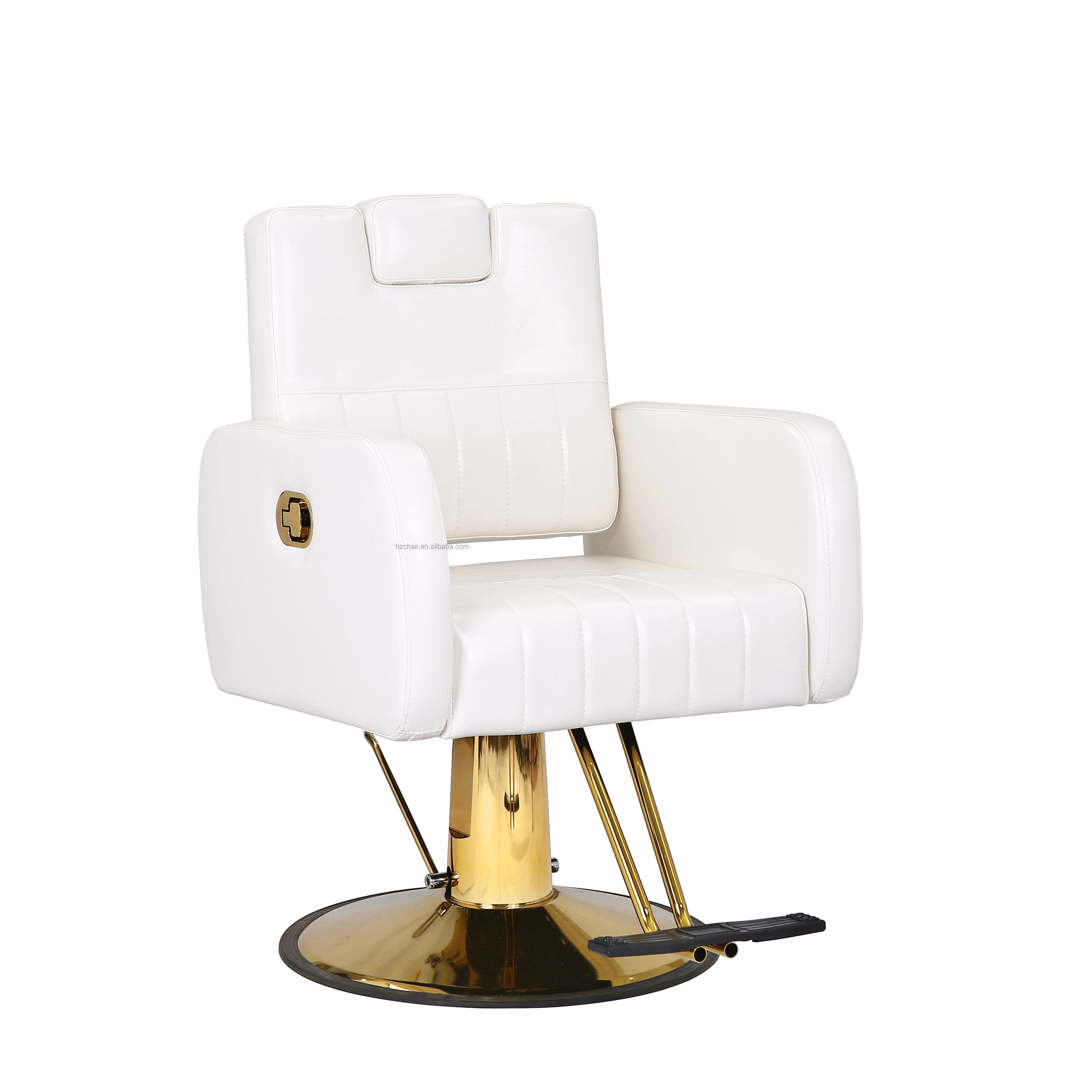 

Wholesale Furniture Hairdressing Salon Beauty Styling White Barber Salon Chairs For Beauty Shop