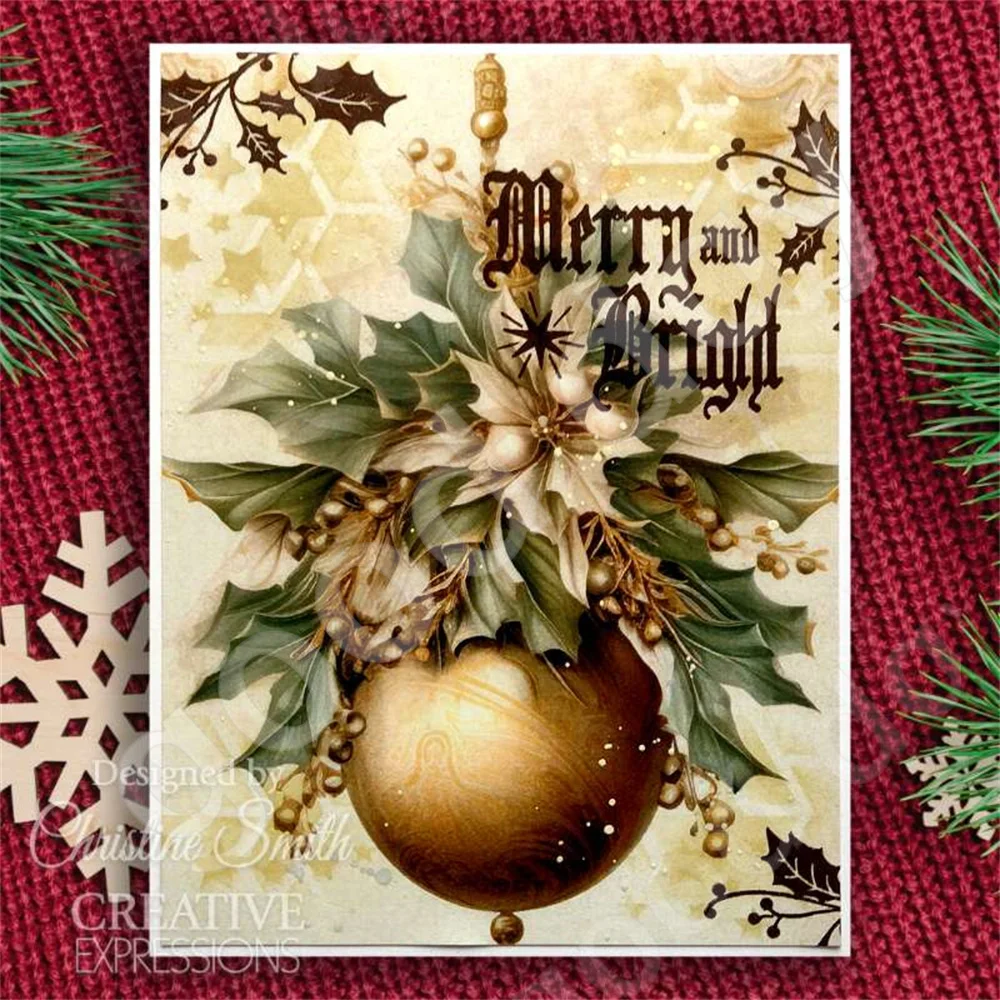 Stained Glass Metal Cutting Stencils for DIY Scrapbooking Christmas Card Calendar Decoration Handmade Embossing Crafts
