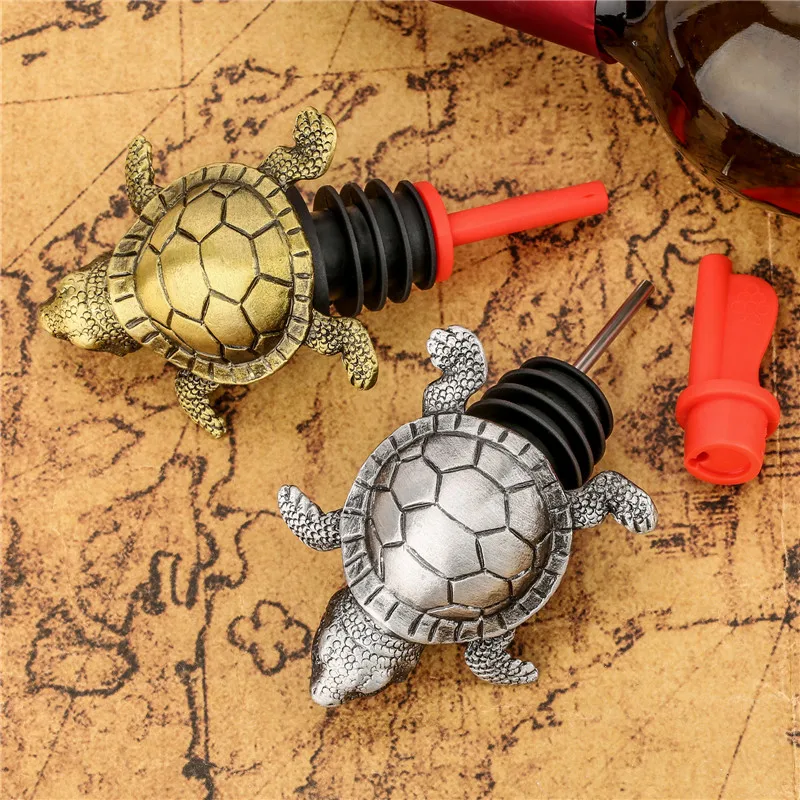 2-в-1 бутылка вина с морской черепахой и пробка для вина, шампанского, пива, аксессуар, барная посуда для клубного набора для вечеринки