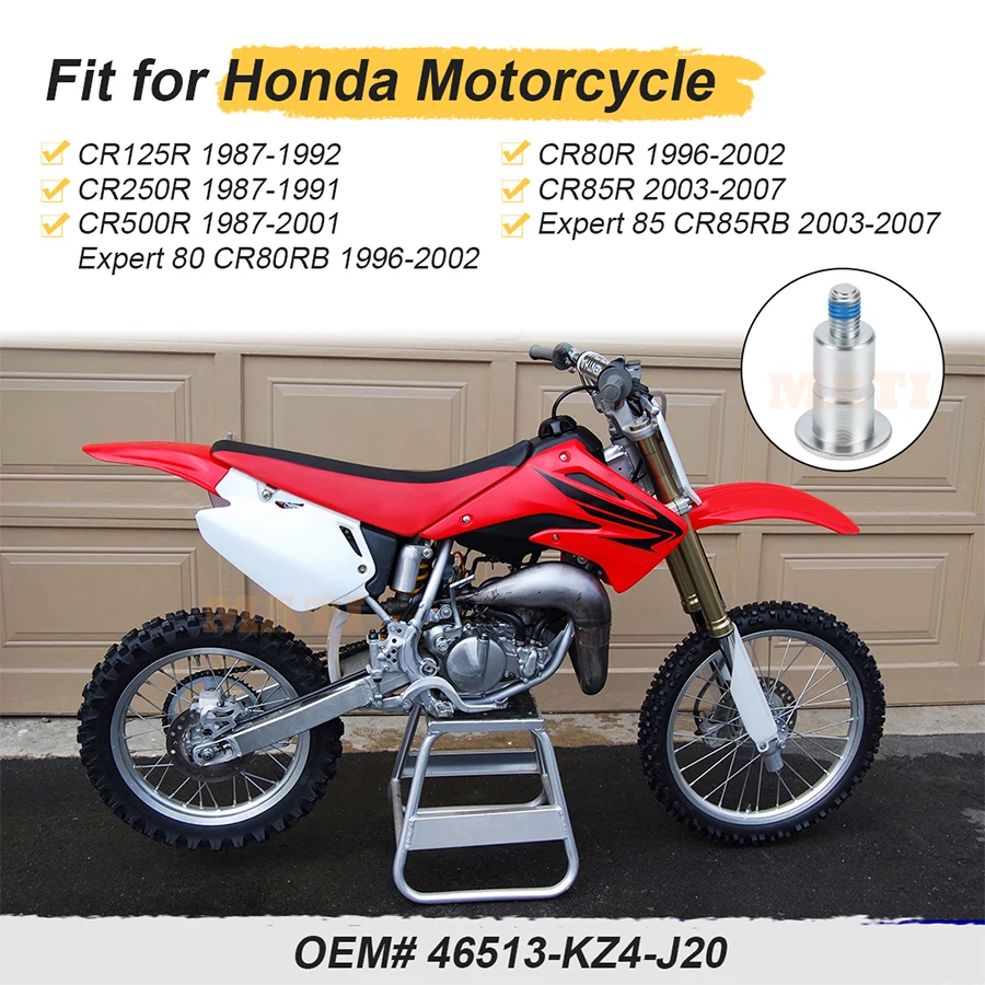 م ماتي الخلفية بدال فرامل محور الترباس لهوندا CR125R 1987-1992 CR250R 1987-1991 CR500R 1987-2001 46513-MAC-680 #6
