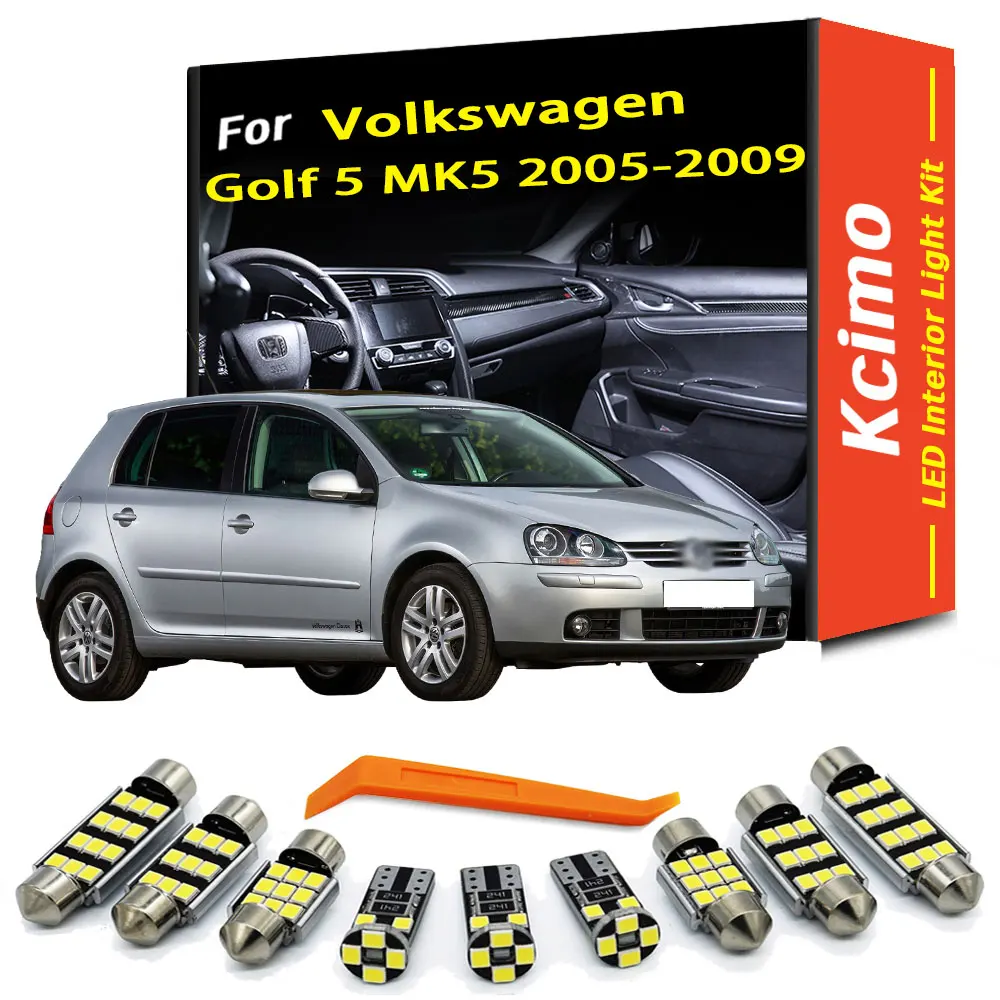 

For Volkswagen Golf 5 MK5 2006-2009 LED car dome light interior T10 12V 300LM Kit Lights Super Bright Plug