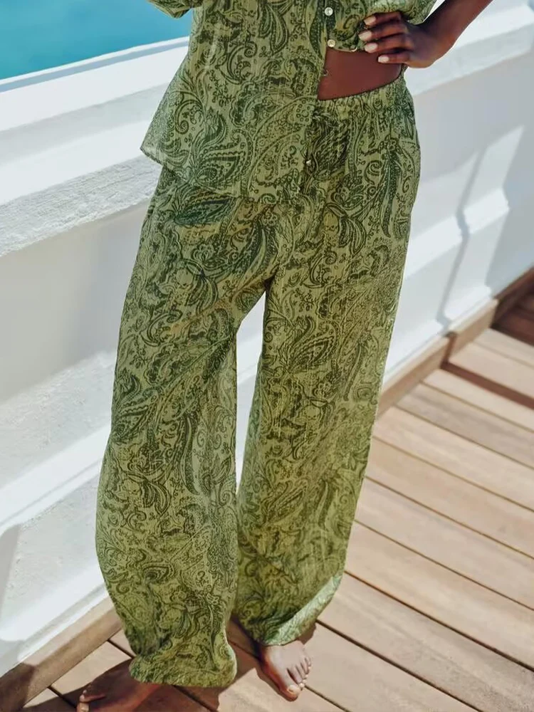 

2024 Autumn New Arrivals Women's Clothing Printed Loose and Comfortable Long Casual Pants