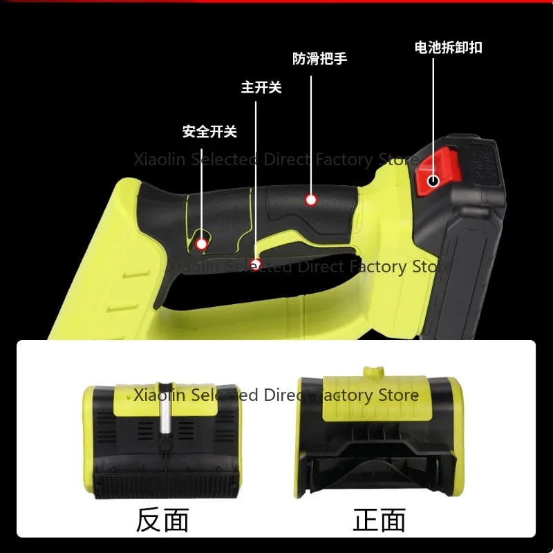 Electric Snow Blower Foldable Lithium Battery Push Snow Remover Home Snow Clearing Gadget