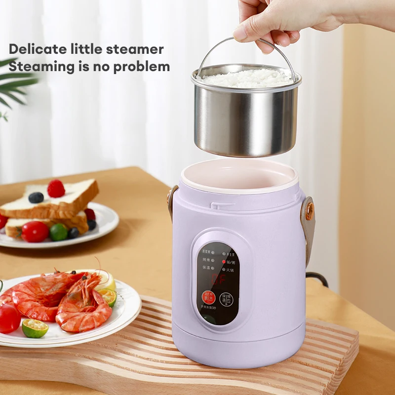 New Multifunctional Rice Cooker Portable Small Travel Electric Kettle Household Electric Cooker Hot Pot 110V US/220V EU Plug