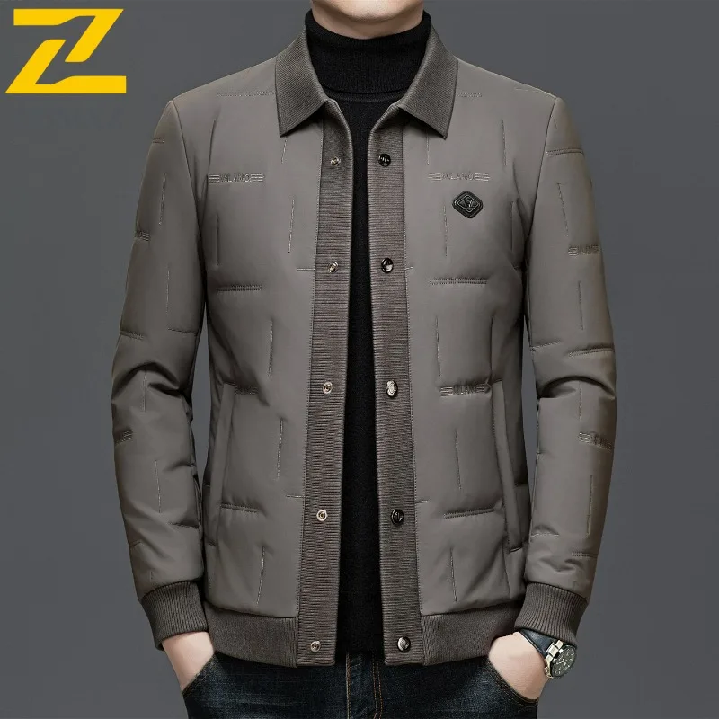 COMXZ New Lightweight Padded Jackets Men Winter Luxury Trendy Thick Warm Shorts Puffer Jacket Designer Windproof Cotton Parka