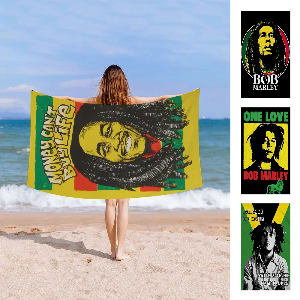 Bob Marley Big Microfiber Beach Towels Quick Dry Towel Sand Beach Towels Pool Towel For Travel Swim Pool Yoga