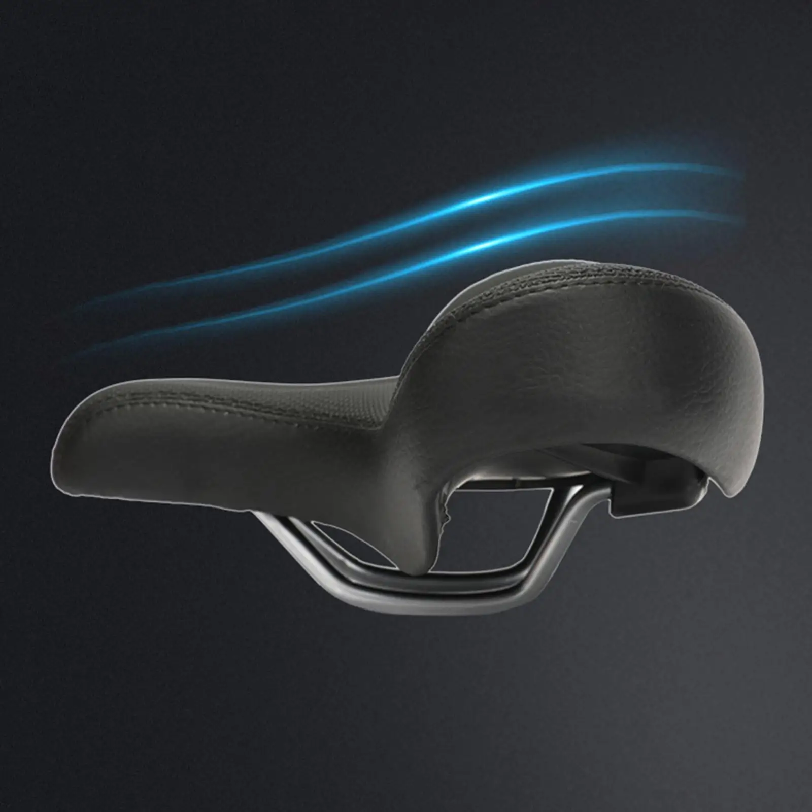 

Universal Bike Saddle Wide Cushioned Seat Shock Absorption Anti Slip for Mountain Road Bicycles