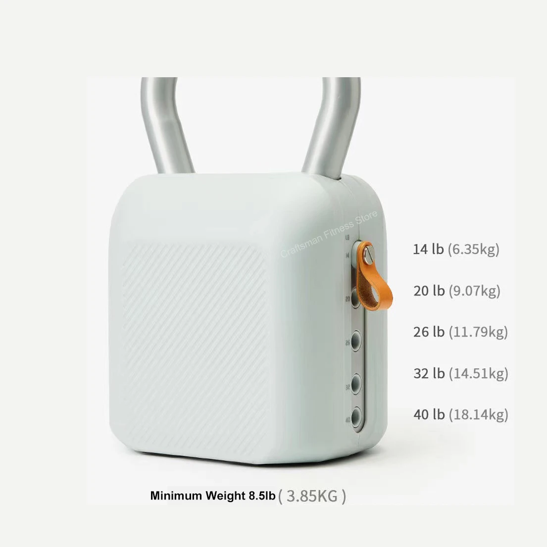 

Adjustable Kettlebell Set 8.5-40LB, 6-in-1 Cast Iron Dumbbell Weight for Strength & Grip Training, Home Gym Equipment