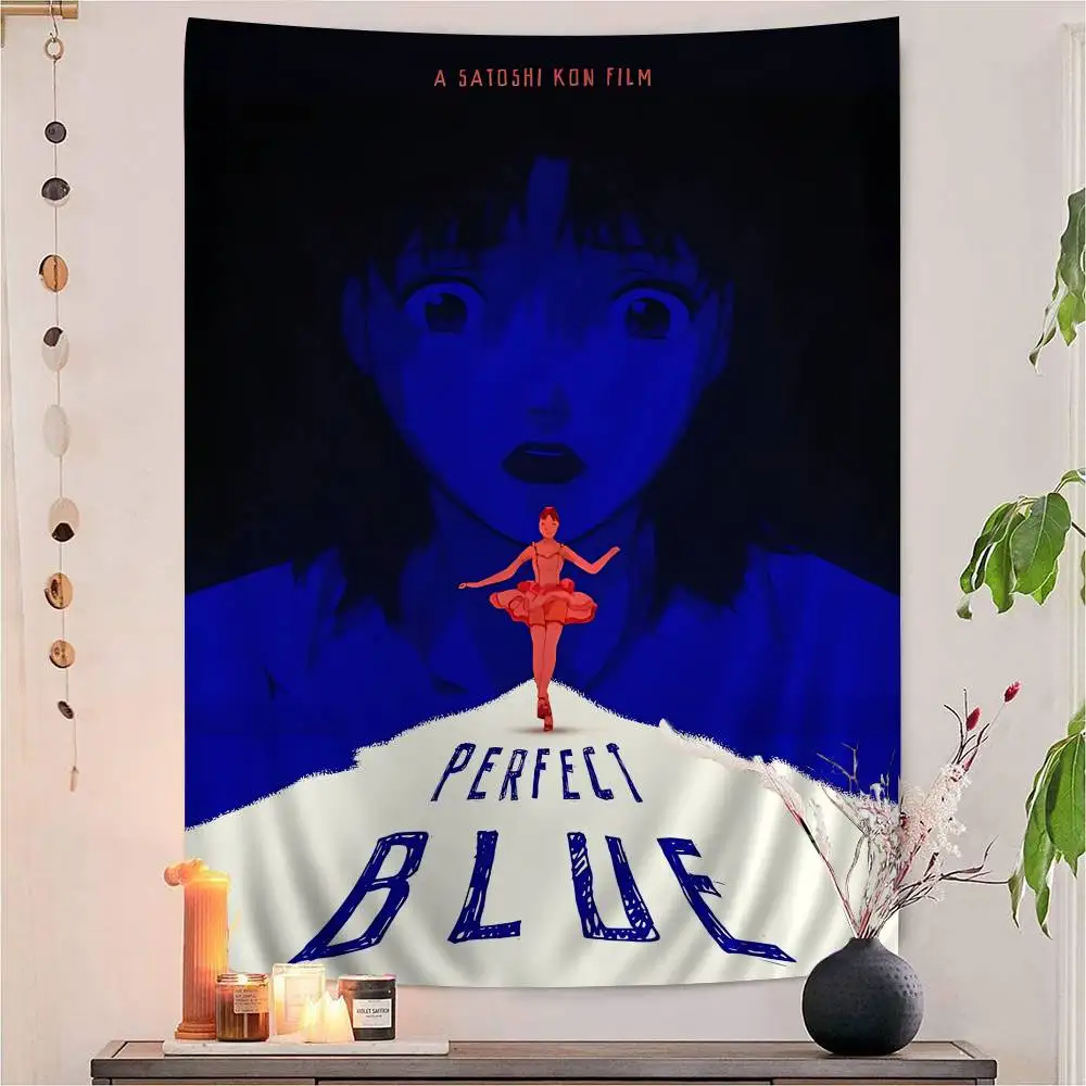 Anime P-Perfect B-Blue Cartoon Tapestry Wall Hanging Decoration Household Home Decor