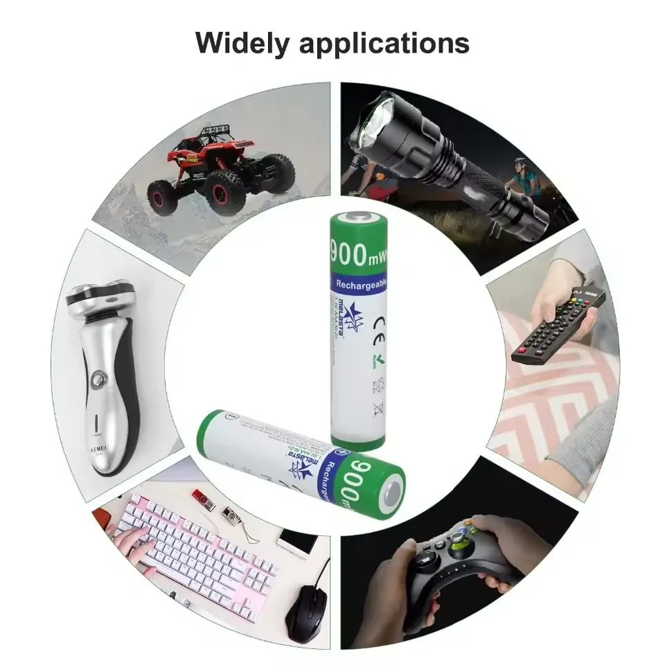 Melasta 8/16 قطعة AAA 900mWh 1.6 فولت NIZN بطارية قابلة للشحن Ni-Zn بطاريات للكاميرا الرقمية مشغلات الأقراص المضغوطة اللعب مصباح يدوي لوحة المفاتيح