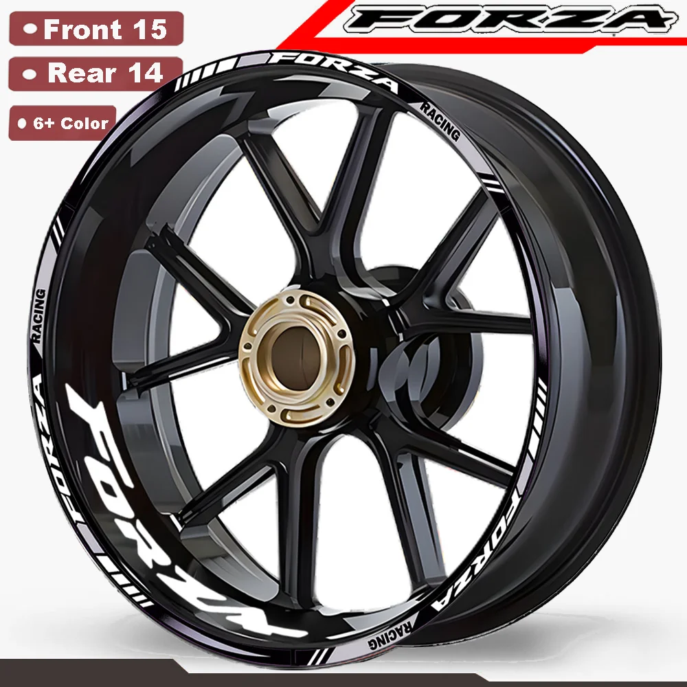 

For Honda Forza125 Forza250 Forza300 Forza350 Wheel Stickers Motorcycle Accessories Protector Rim NSS Forza 125 250 300 350 2023