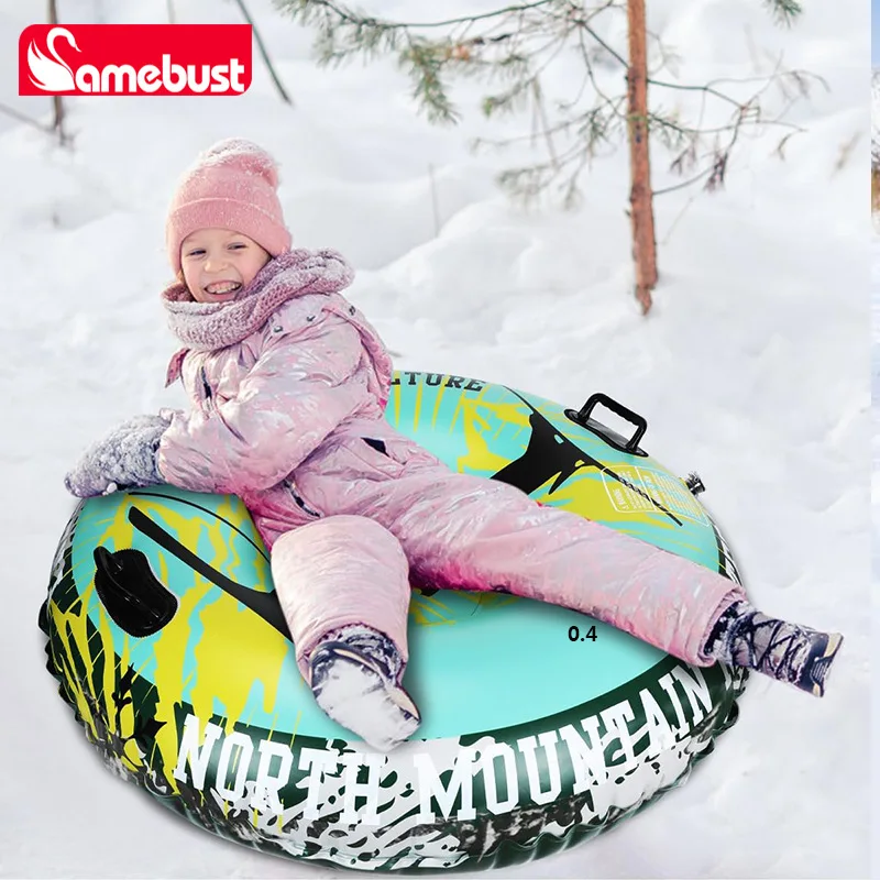 Inflatable Ski Ring Water Swimming Float Row General Equipment Snow Snow Ski Tires Snowboard Sled Skating Grass 47 Inches