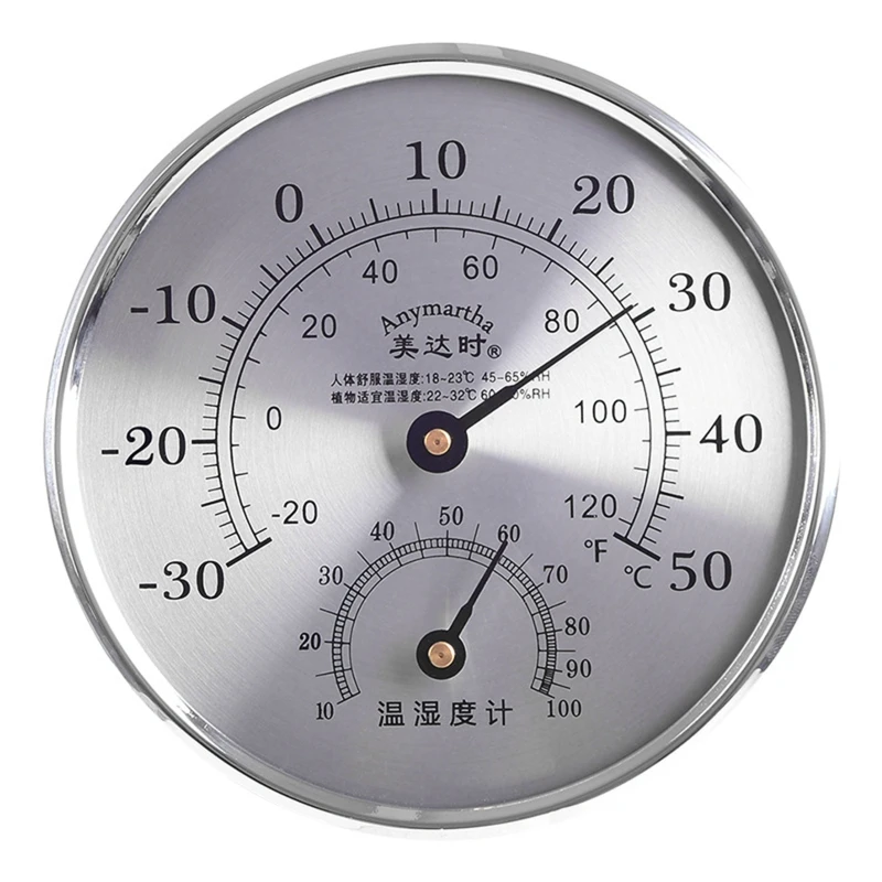 H55A Indoor Outdoor Thermometer Hygrometer,Outdoor Thermometer Large Numbers, Decorative Outdoor Thermometers for Patio