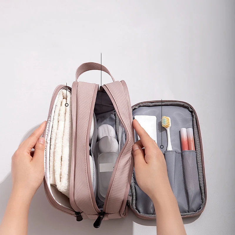 Borsa da toilette da appendere borsa da viaggio portatile impermeabile di grande capacità borsa cosmetica per uomo donna borsa per il lavaggio di