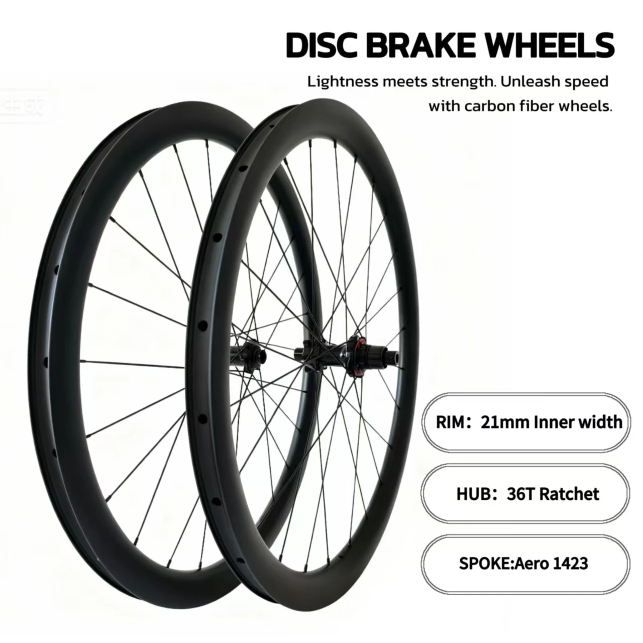 AliExpress NONE Gravel Wheelset 700c Carbon Road Wheels Clincher Disc 38/45/50mm Depth 28mm Width 36T Ratchet Center Lock UD Matte for Road Bike