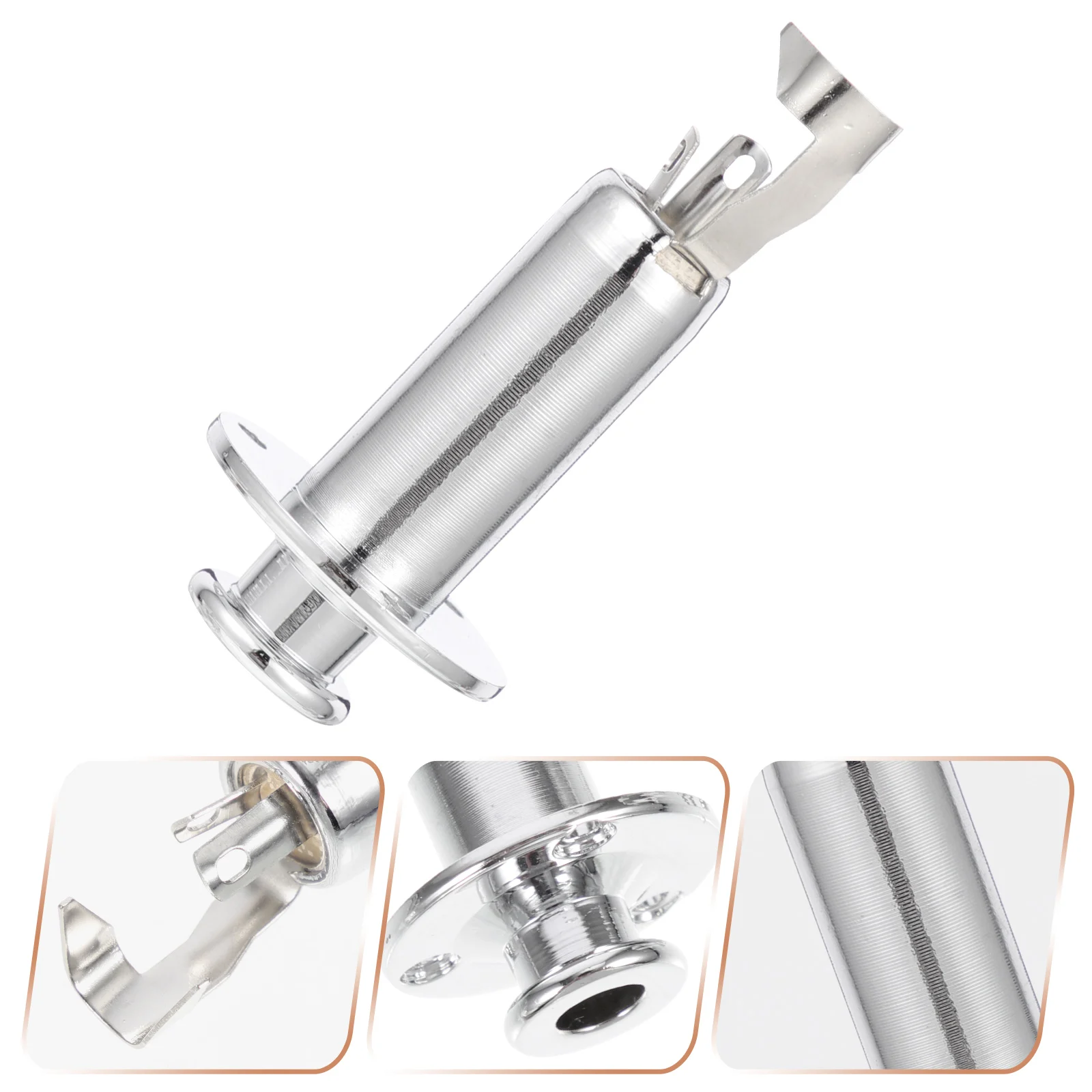 

Guitar Pickup Tail Nail Socket Endpin Jack Output Barrel Plug Plate Input Metal