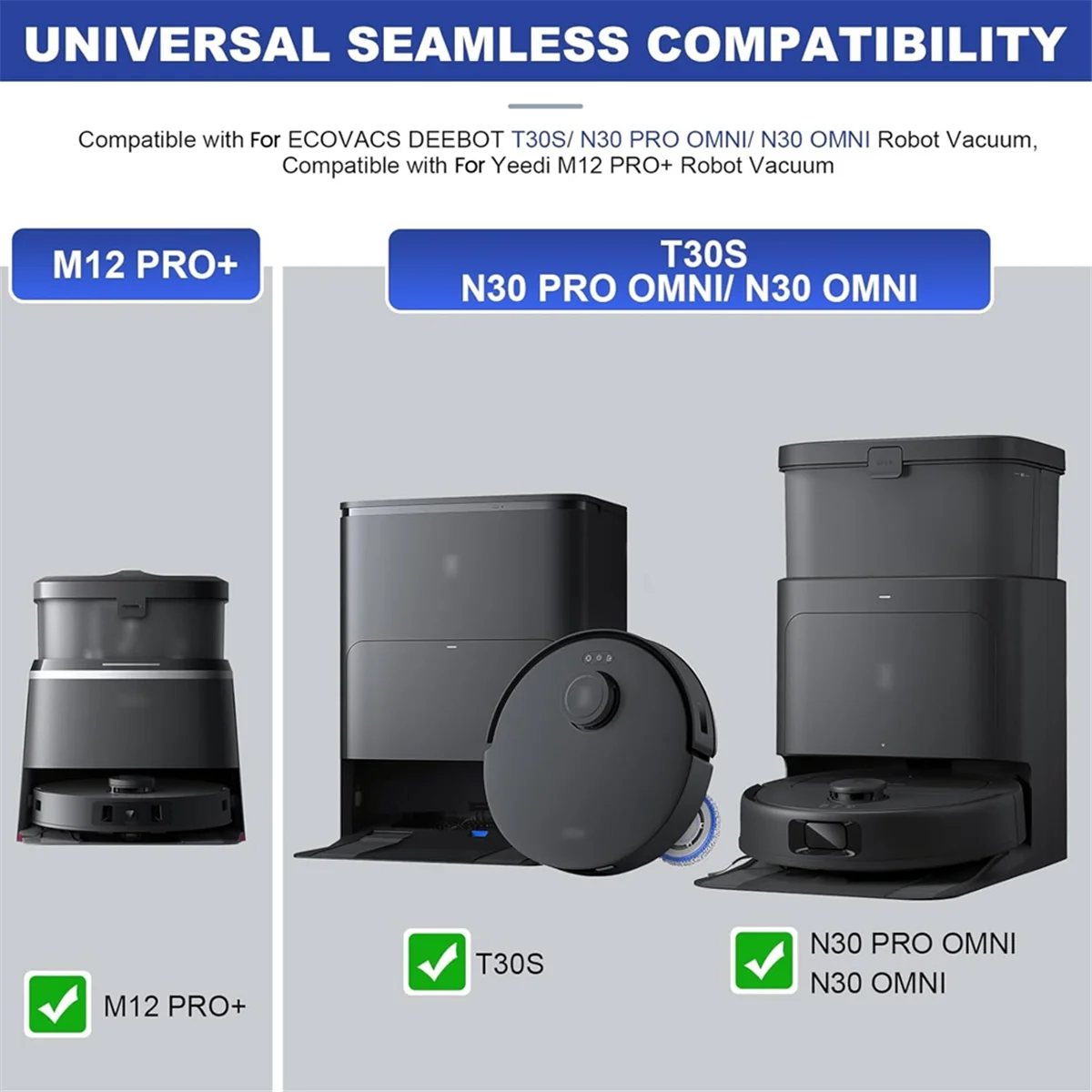 FZFZ для T30S/ N30 PRO Omni/ N30 Omni робот-пылесос основная боковая щетка Hepa-фильтры подушечки для швабры мешки для пыли