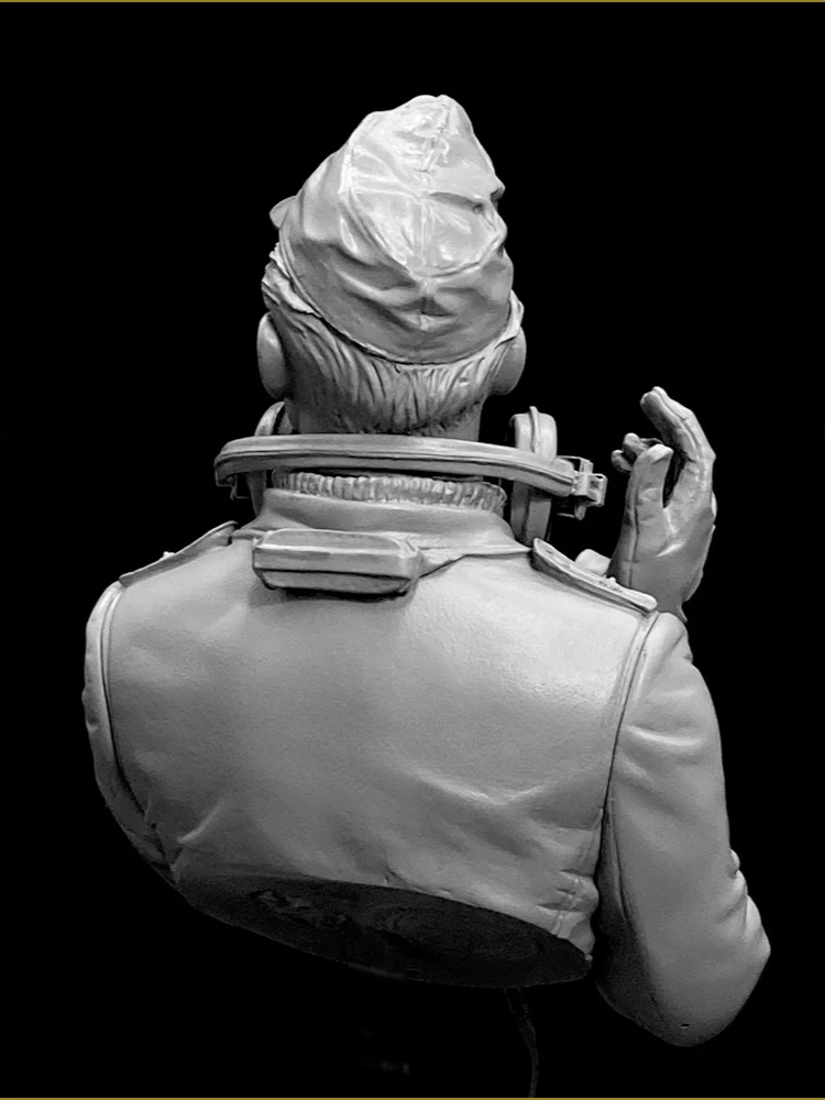 1/10 수지 흉상 조립 모델 키트 역사 취미 소형 Panzer 장교 WWII 조립되지 않은 도색되지 않은 디오라마