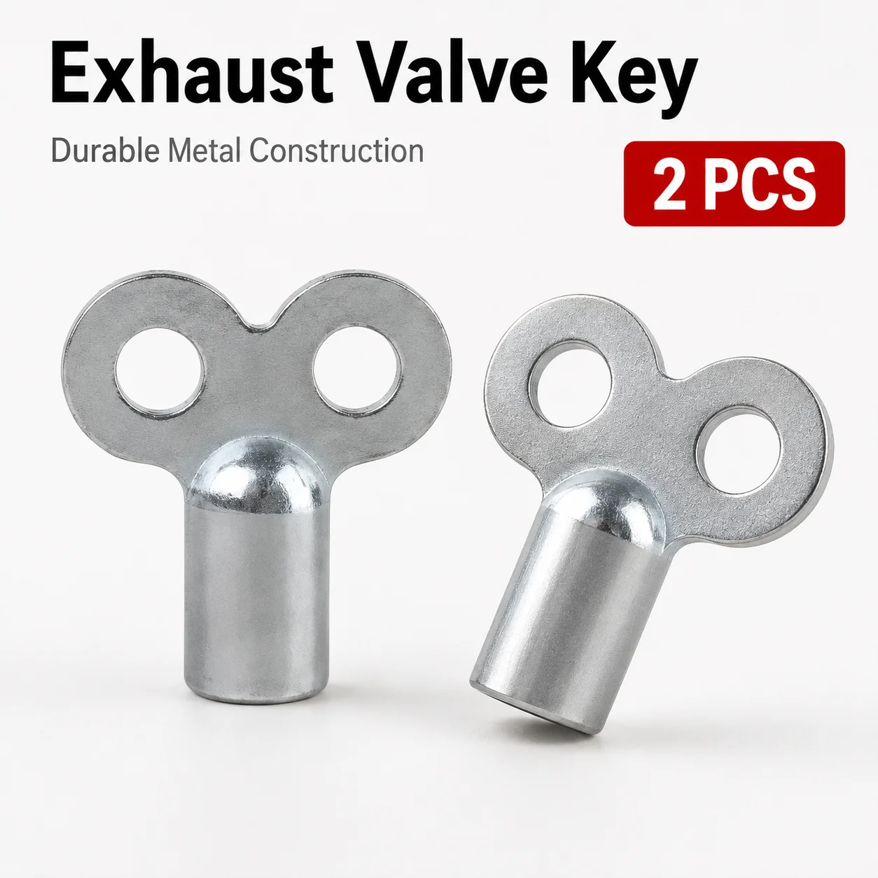 2Pcs Solid Metal Radiator Bleed Key Square Hole Exhaust Valve Key Central Heating Bleeder Air Vent Wrench Plumbing Spanner Tool