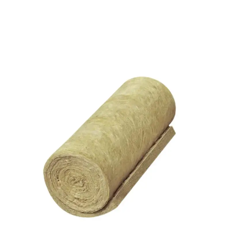 A1 level insulation rock wool roll felt is processed and produced in a Chinese factory