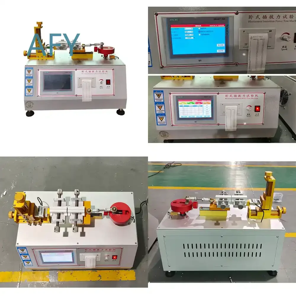 Electronic Plug Pulling and Insertion Force Testing Machine for 220V Devices with 0.01kg Accuracy IP54 Rating 1 Year Warranty