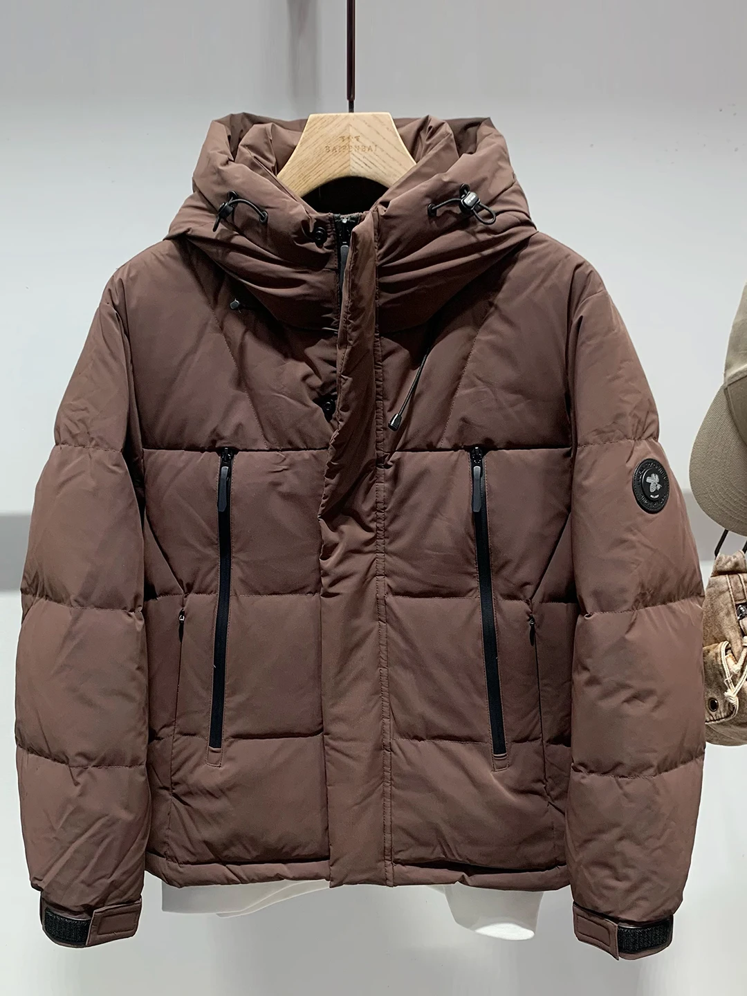 

Мужская зимняя утепленная теплая пуховая куртка с капюшоном на молнии, повседневная, свободного кроя, из полиэстера, с длинными рукавами