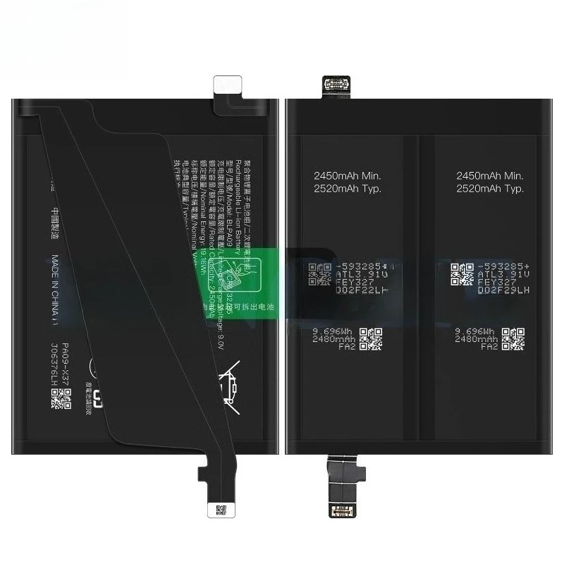 真新しい高品質携帯電話バッテリー BLPA33 OPPO 1 + ACE 3/1 + 12R /Oneplus ACE/Oneplus 12R バッテリー + ツール