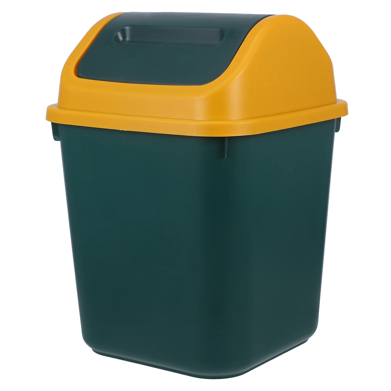 

10L Flip Top Trash Can Modern Minimalist Design Bathroom Kitchen Office Waste Bin Compact Garbage Can with Lid for Small Spaces