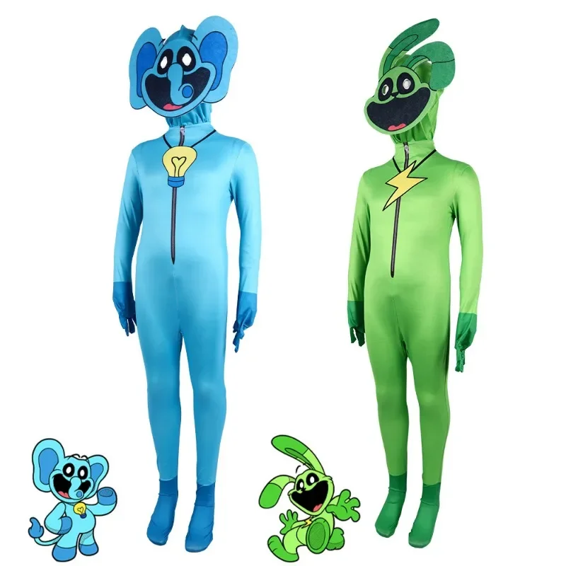 Cartoon Poppy Children\'s Performance Coswear Jumpsuit Play Time Halloween Costume