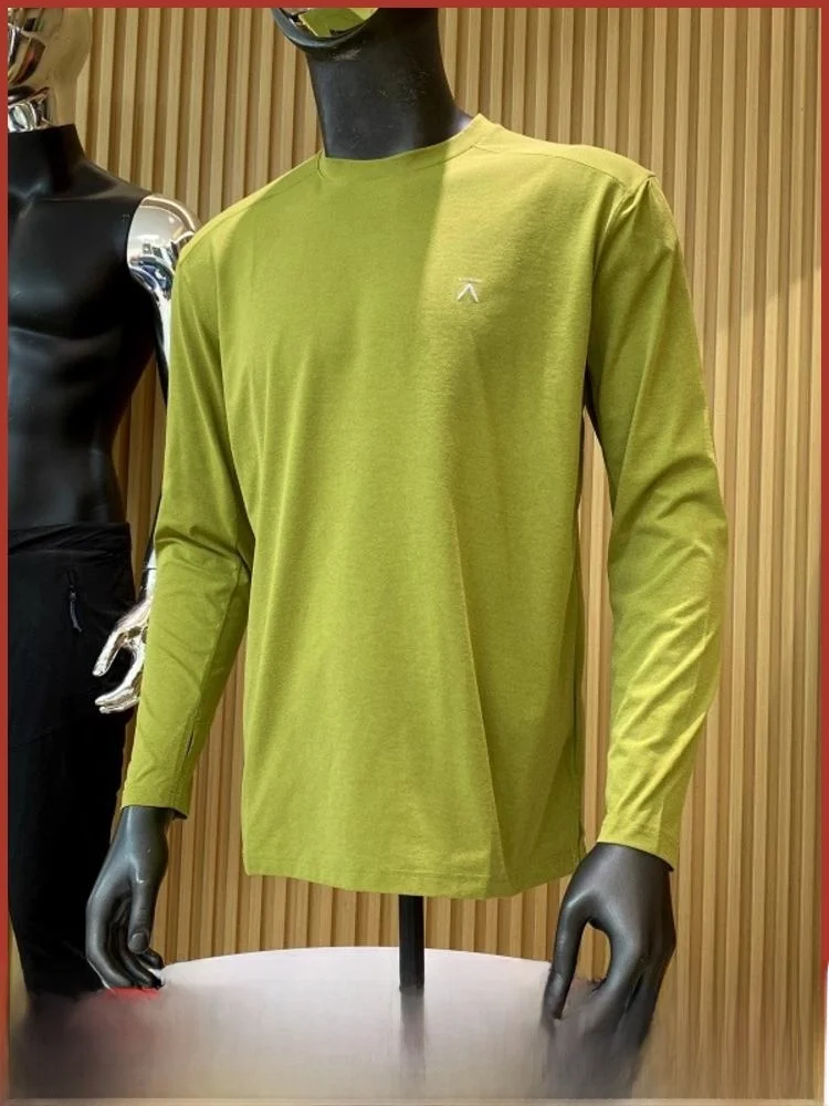 

Outdoor ex Long Sve round Ne T-irt Qui Dry Moisture ng Running Base Layer irt for Couples Autumn Season