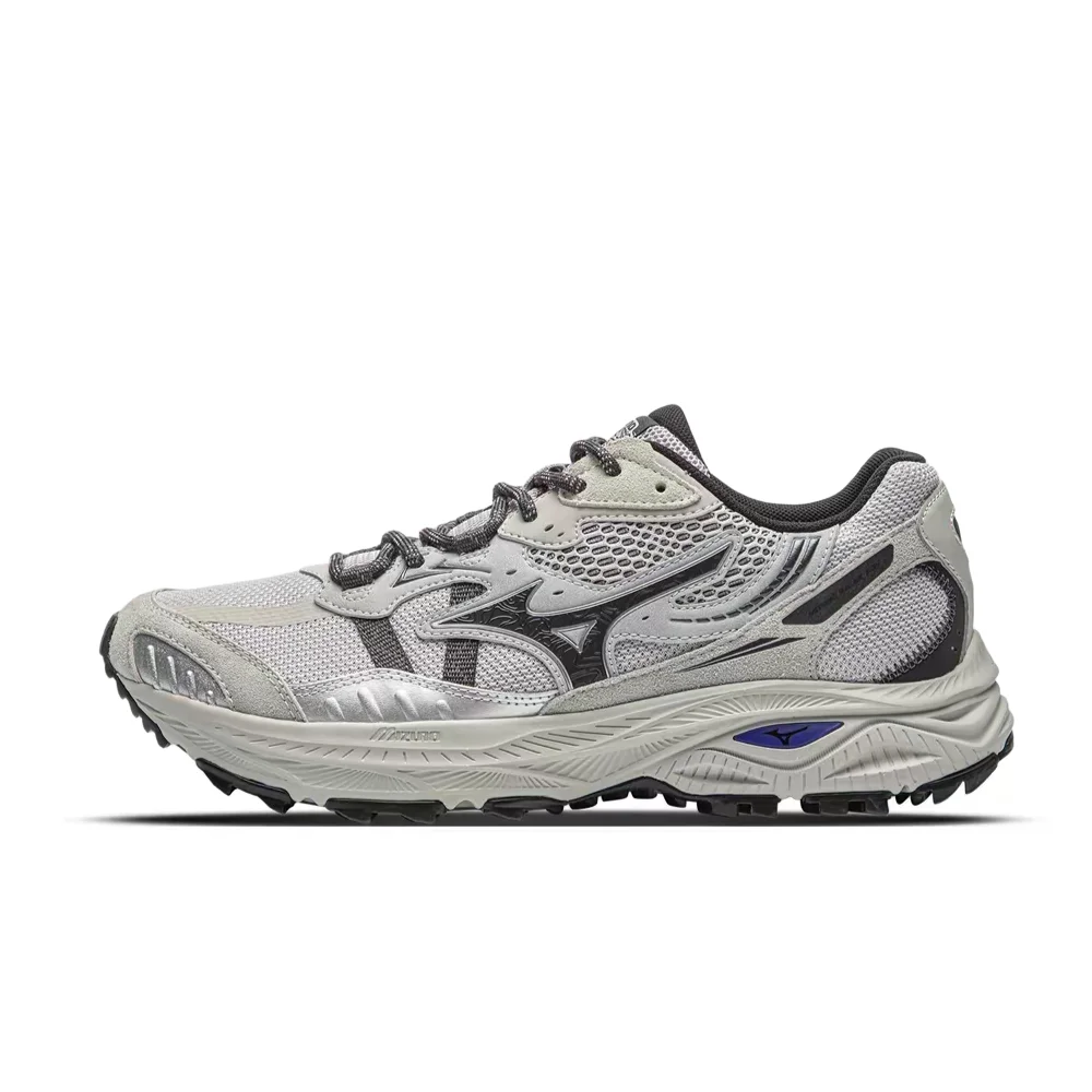 Mizuno Racer ADV Unisex Low-Top Running Shoes – Light Gray, Non-Slip Grip, Breathable, Durable & Comfortable D1GH241222